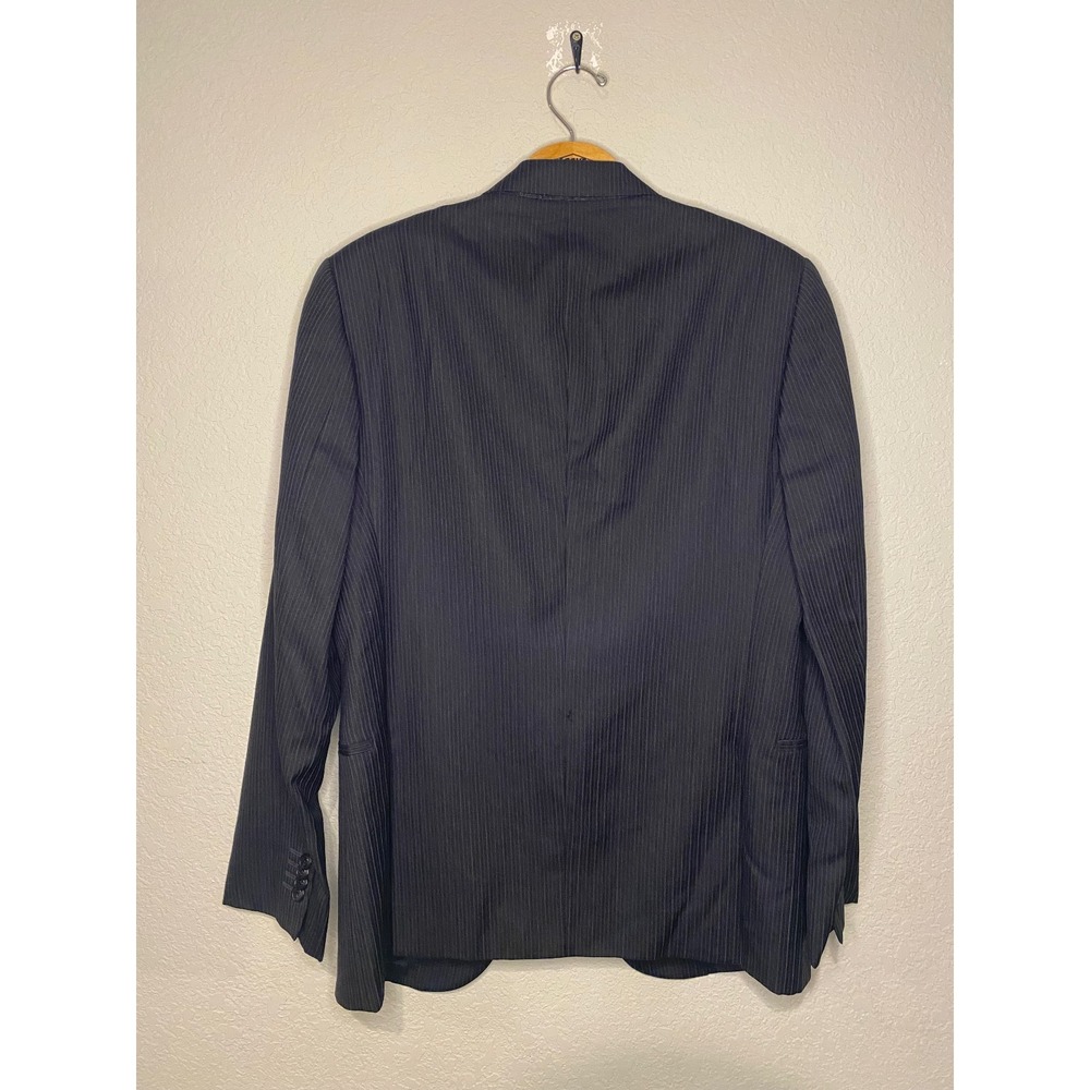 Giorgio Armani Pinstripe Wool Silk Blazer Sport Coat Jacket Made in Italy 40R - Picture 6 of 7